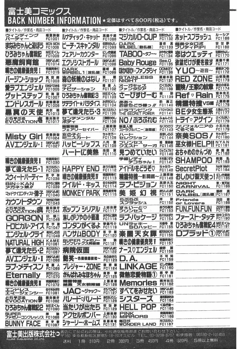 キャンディータイム 1995年10月号 243ページ