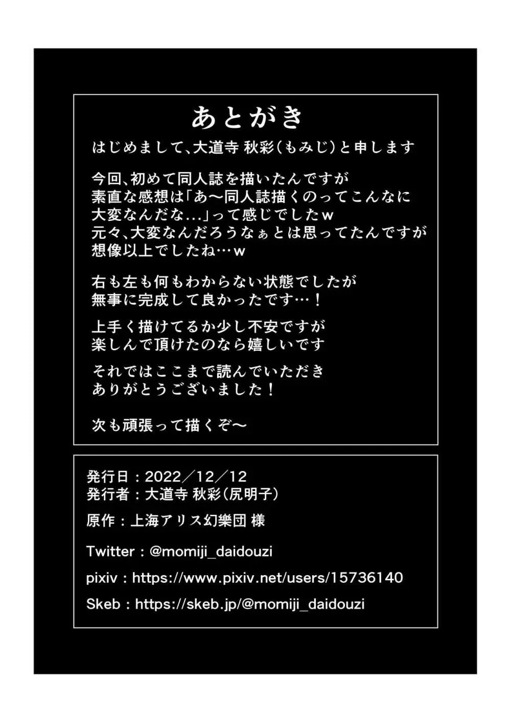 レミリア様とフランちゃんの壁尻本 20ページ