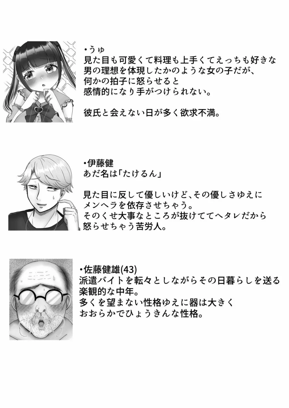 彼氏くんがえっちしてくれないから、おじさんのオナホになりました 23ページ