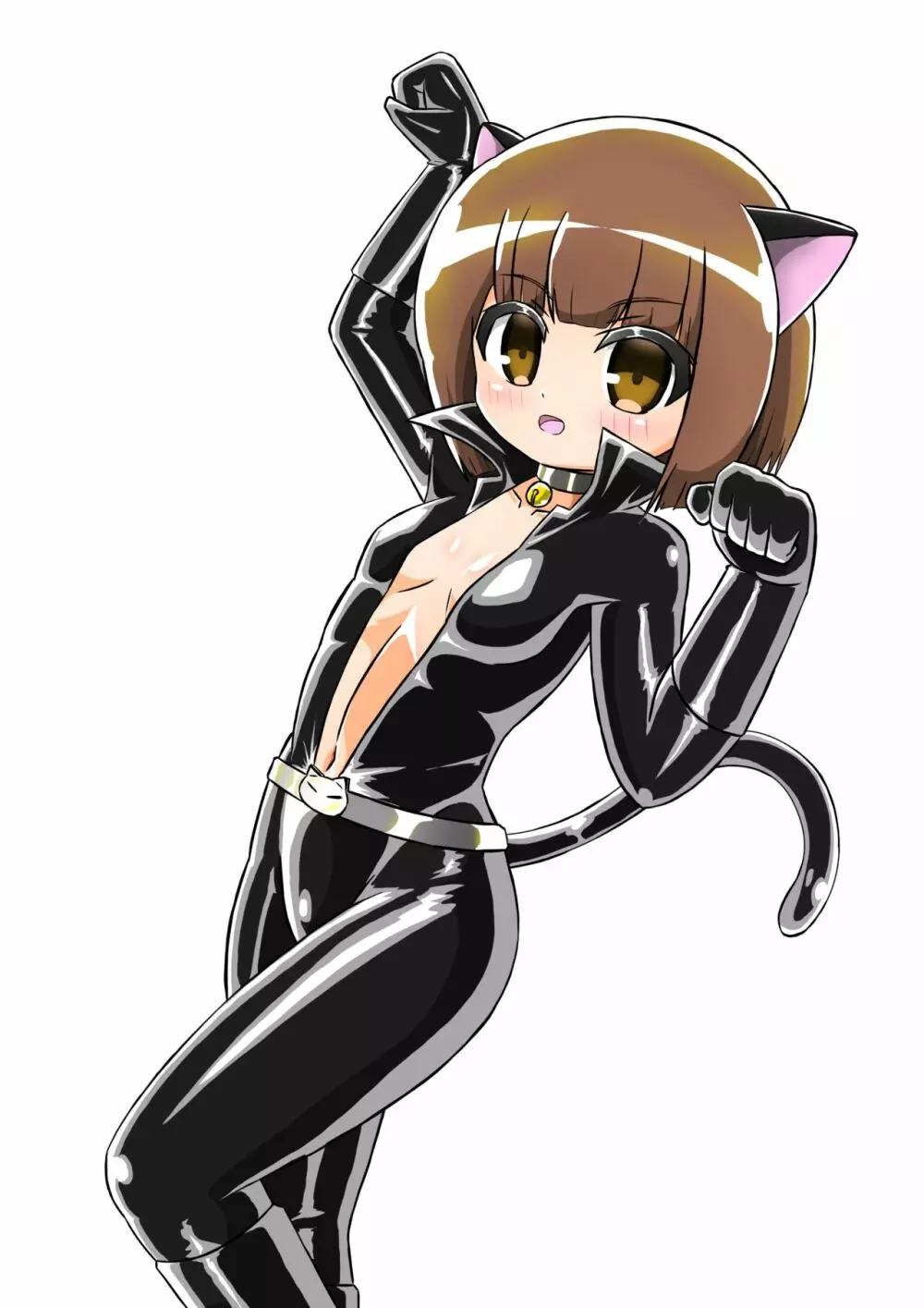 敗北洗脳ヒロイン キャットスーツちゃん 90ページ