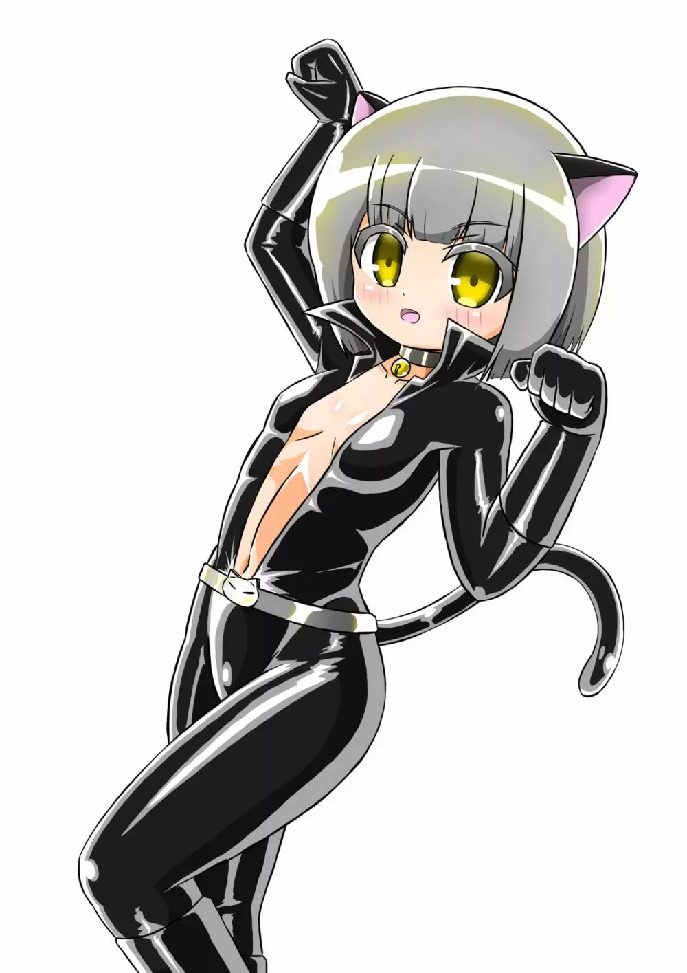 敗北洗脳ヒロイン キャットスーツちゃん 93ページ