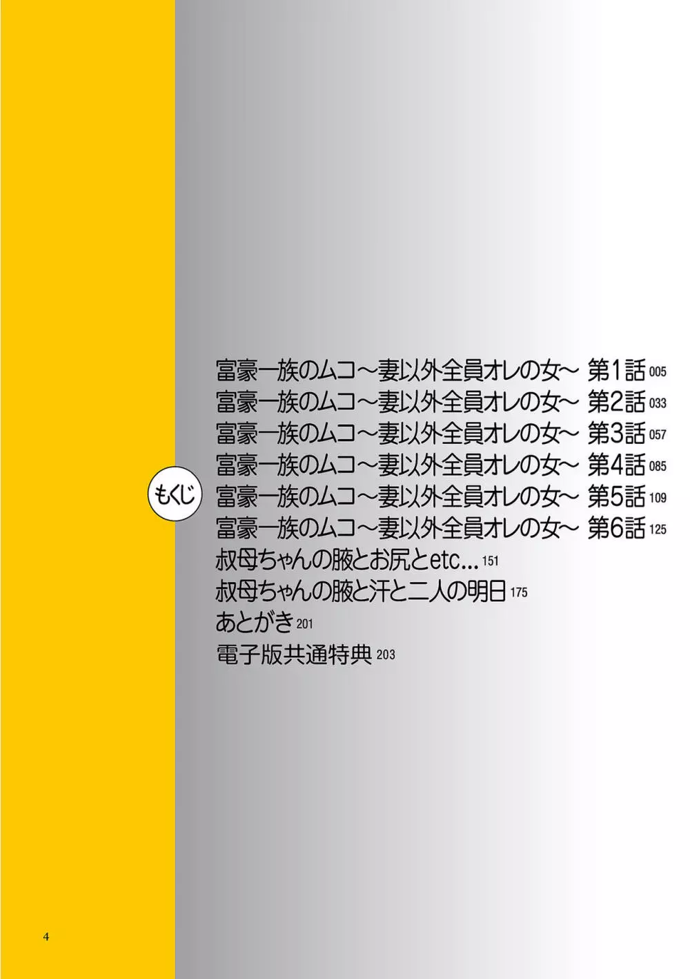 富豪一族のムコ〜妻以外全員オレの女〜 4ページ