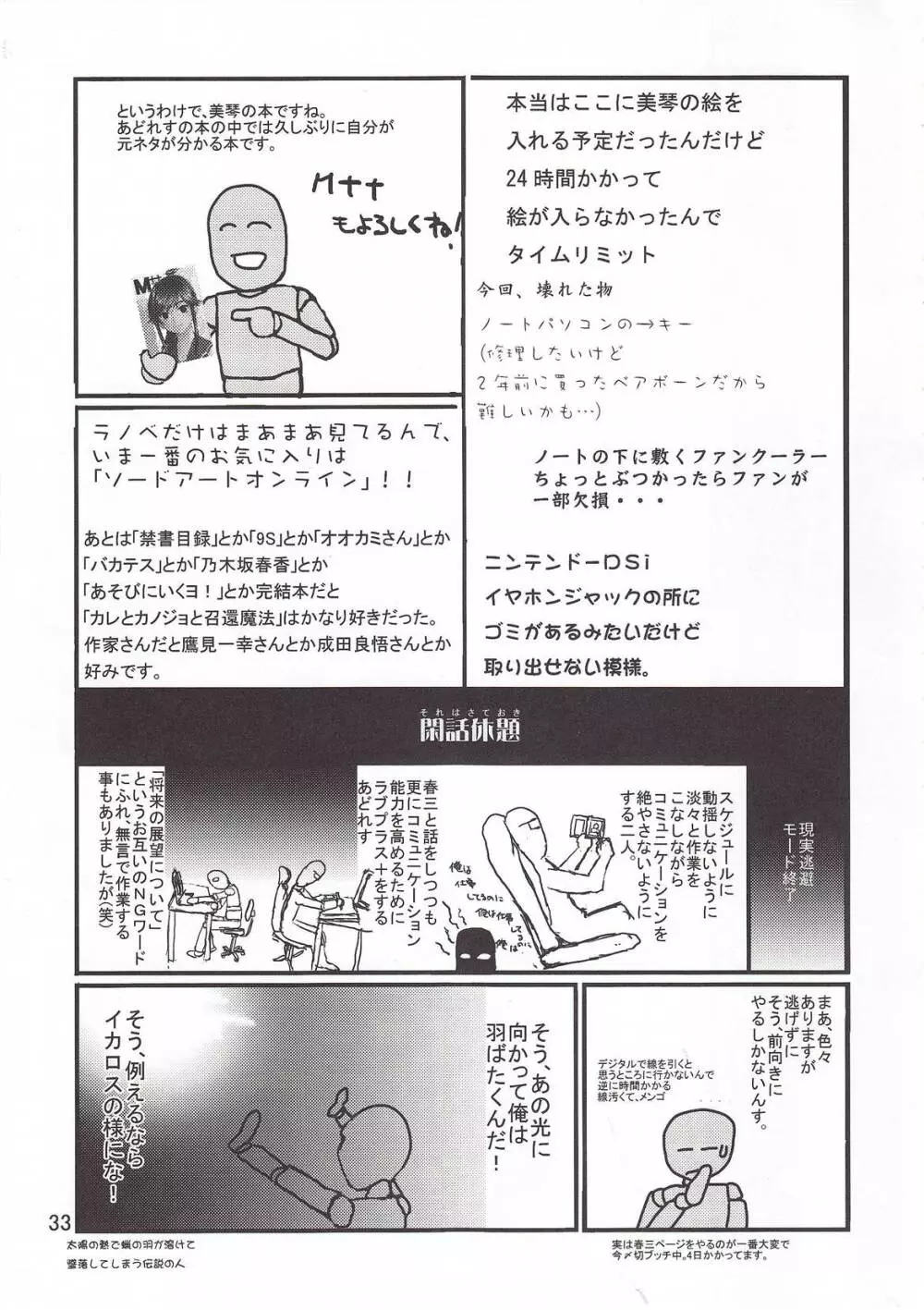 とうま×御坂の萌え同人誌 33ページ