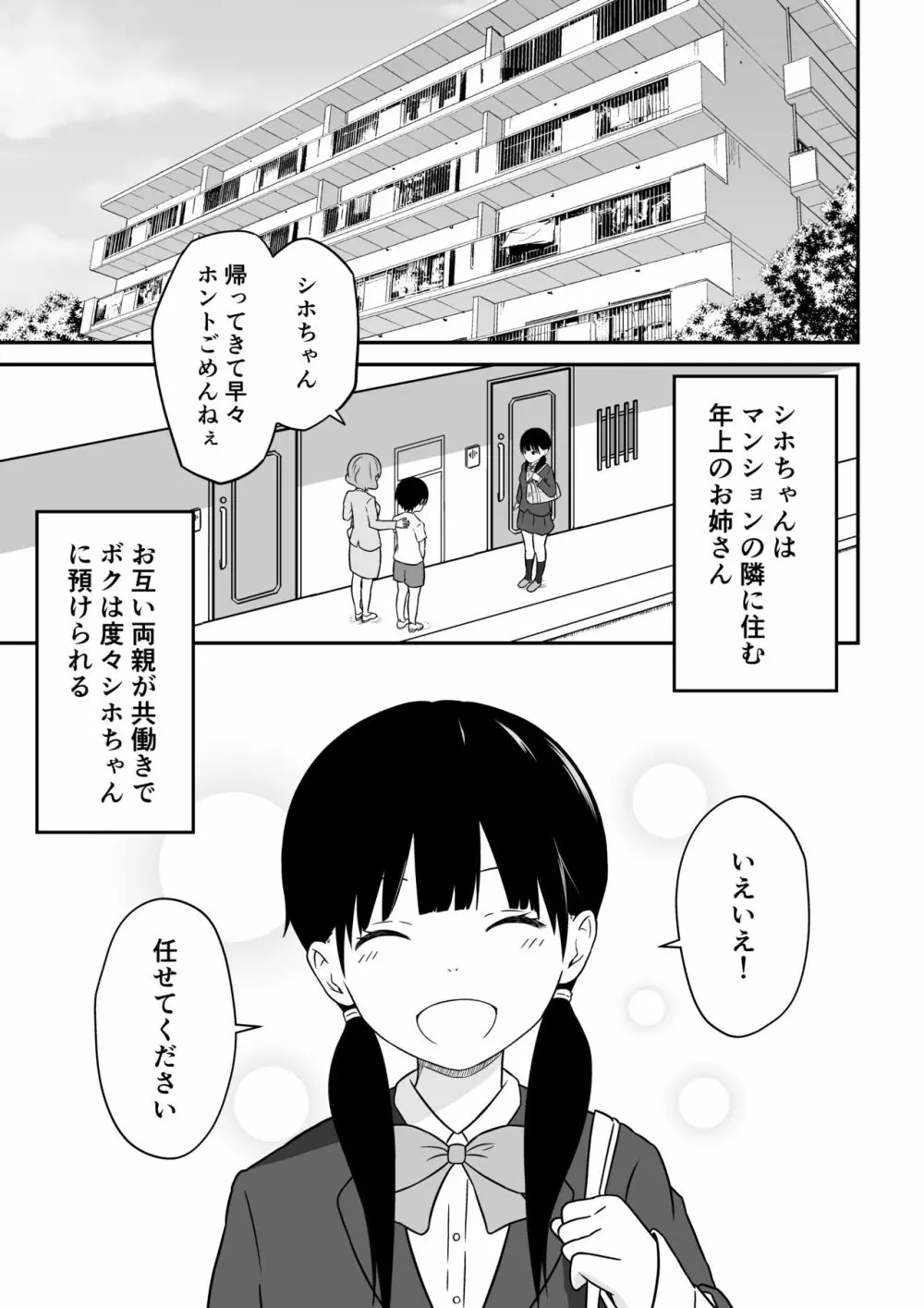 近所のメスエロお姉ちゃん -秘密のお留守番- 2ページ