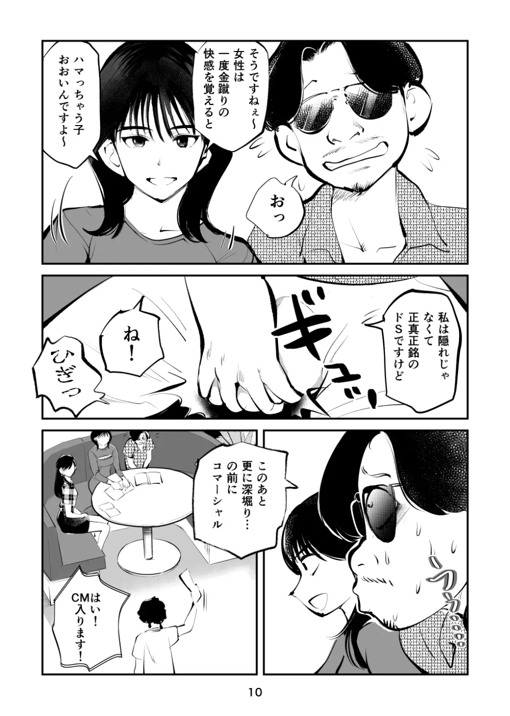 金玉を潰した女子アナ 10ページ