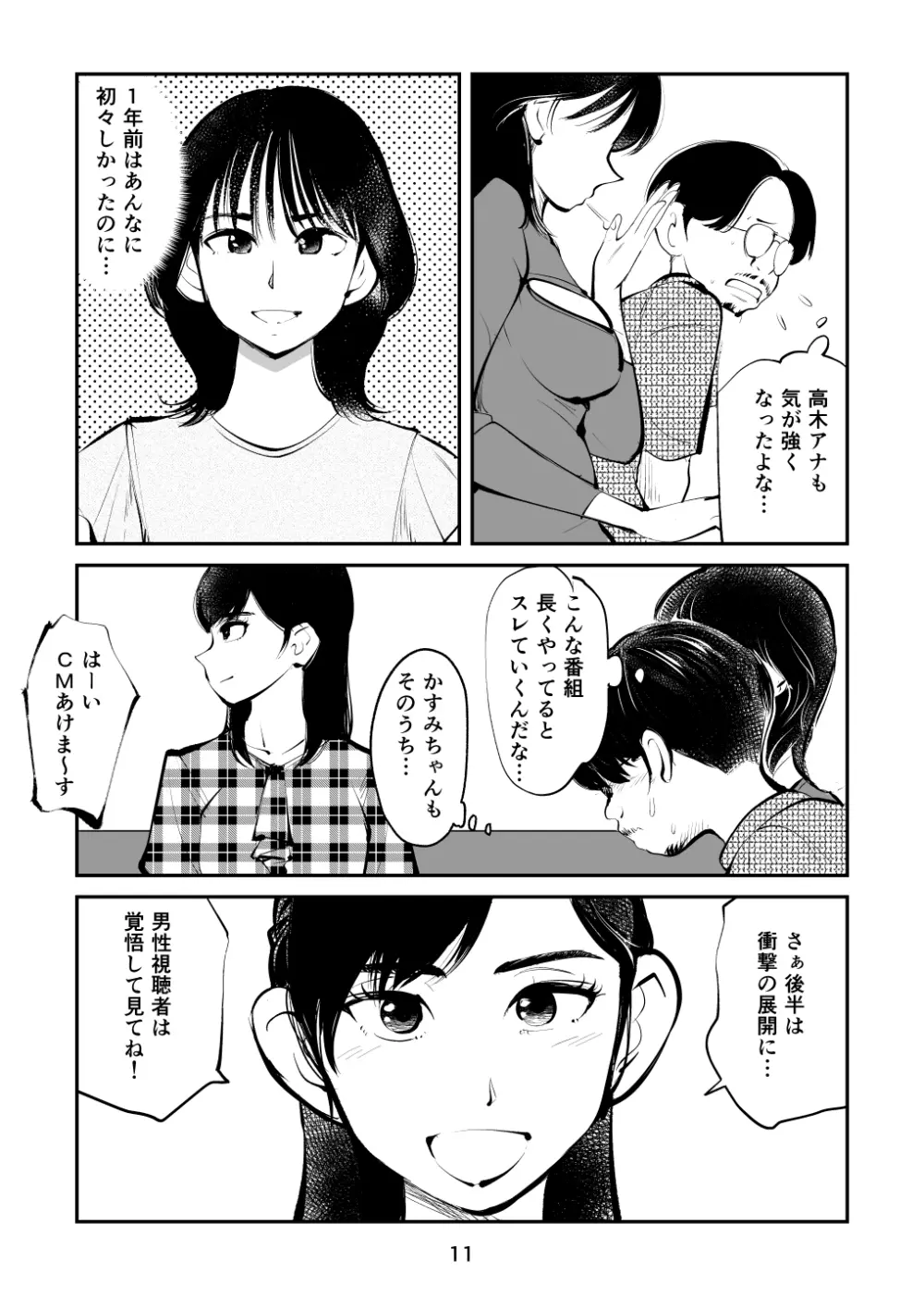 金玉を潰した女子アナ 11ページ