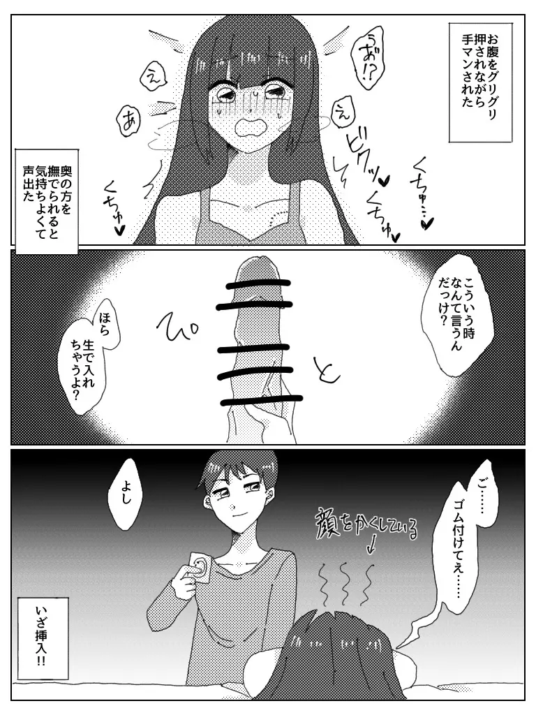 ドスケベべろちゅーオフパコレポ漫画 13ページ