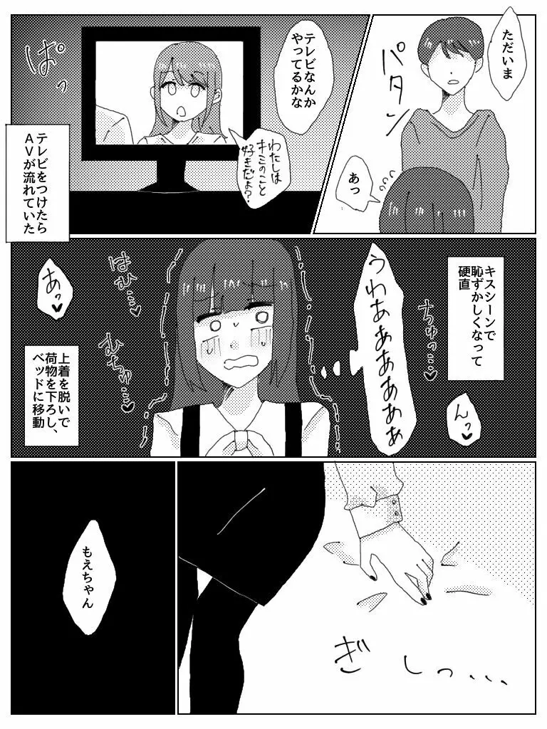 ドスケベべろちゅーオフパコレポ漫画 4ページ