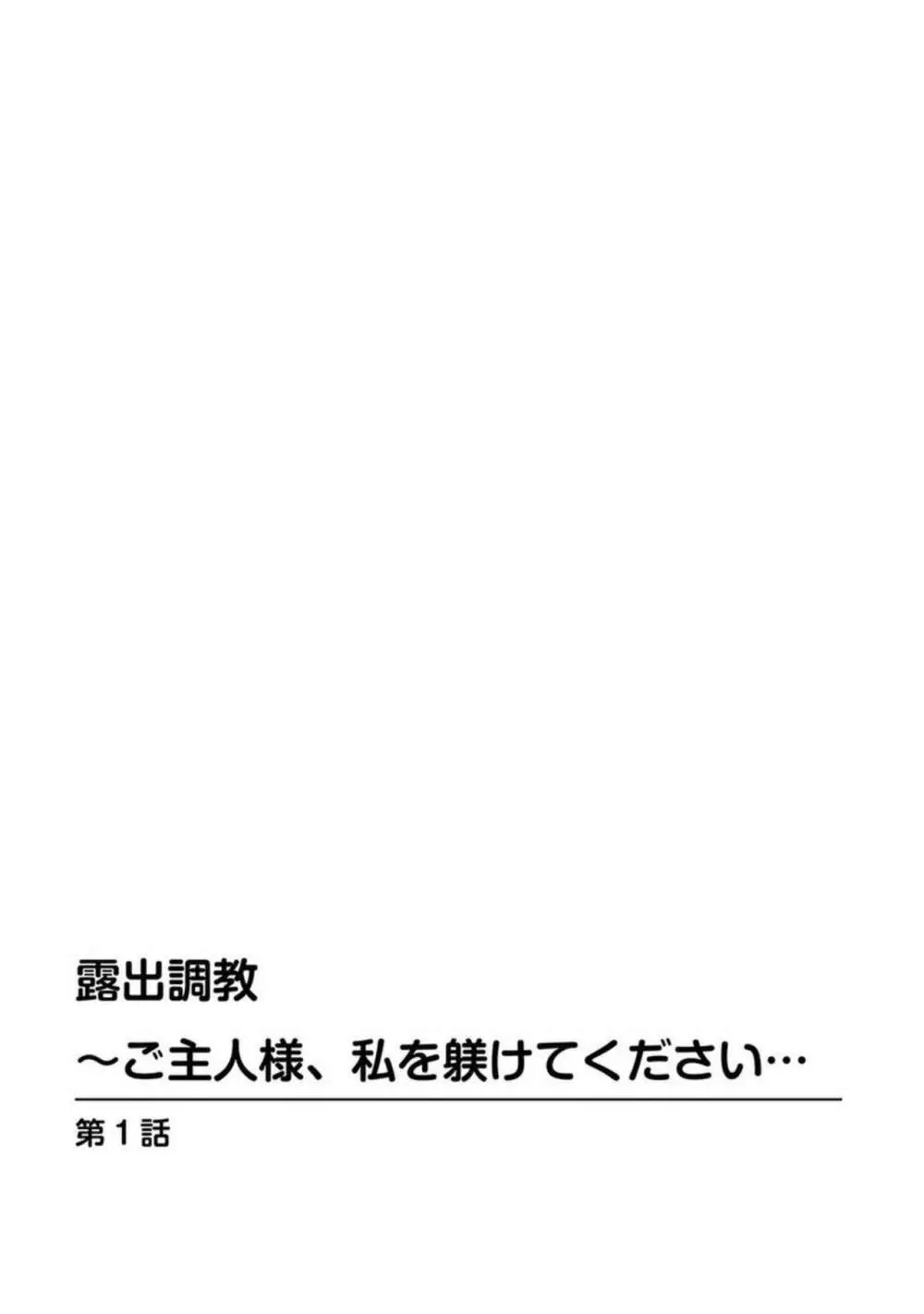 露出調教～ご主人様、私を躾けてください… 1 2ページ