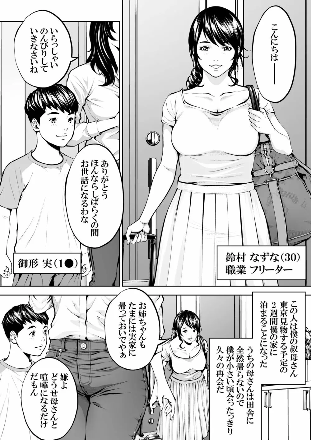 僕の叔母さん観察記録2 3ページ