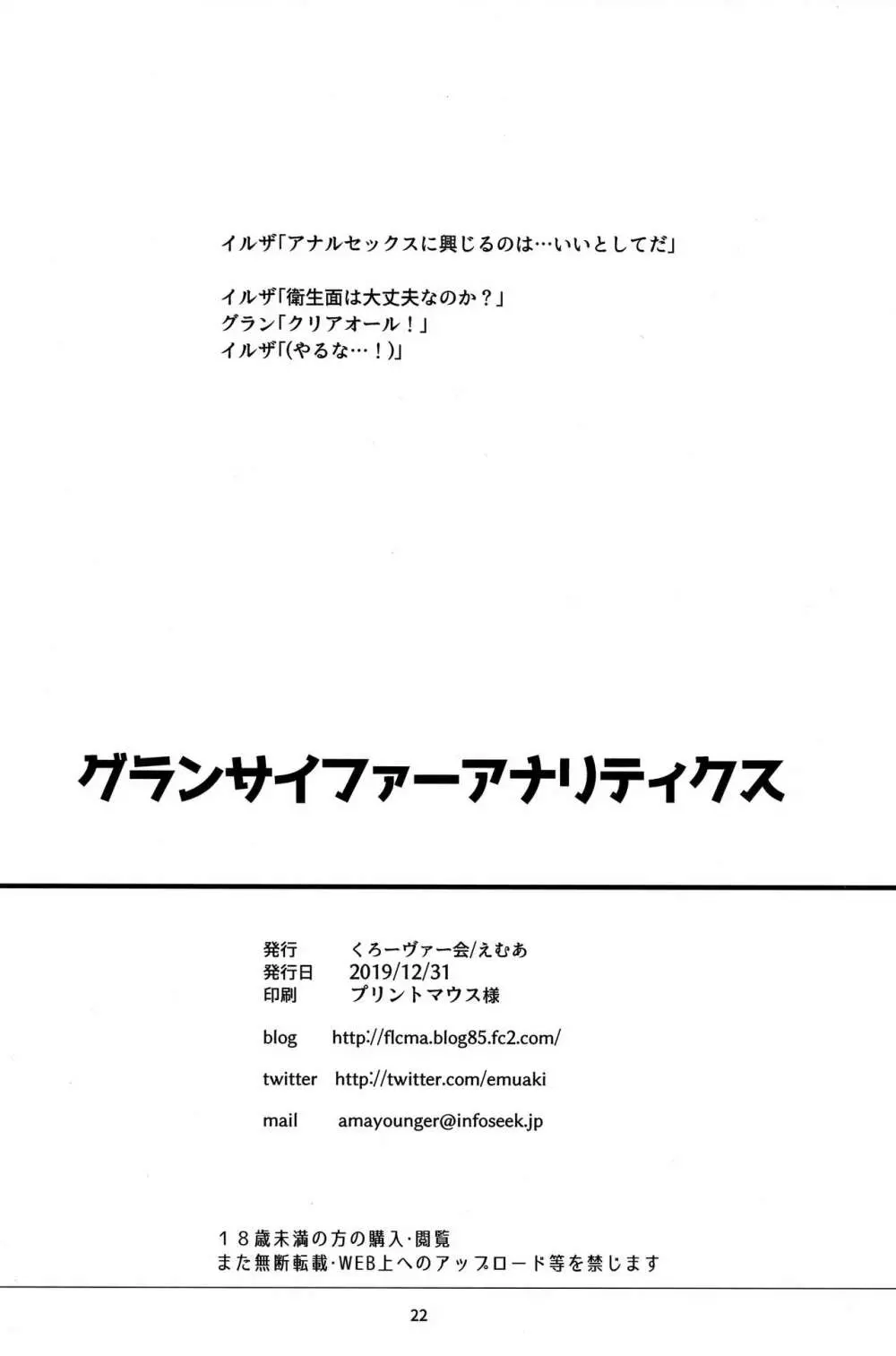 グランサイファーアナリティクス 21ページ