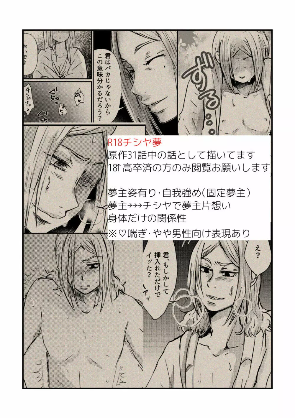 【R18夢漫画】チシヤが発散する話