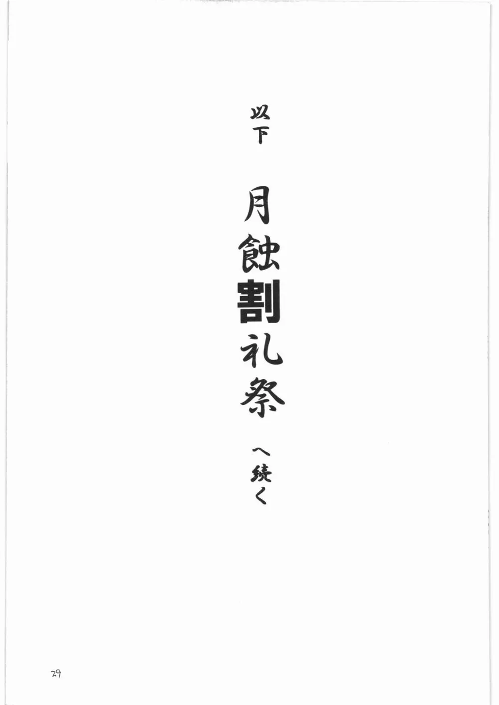 月の光に照る髪 月蝕割例祭 補遺版 28ページ