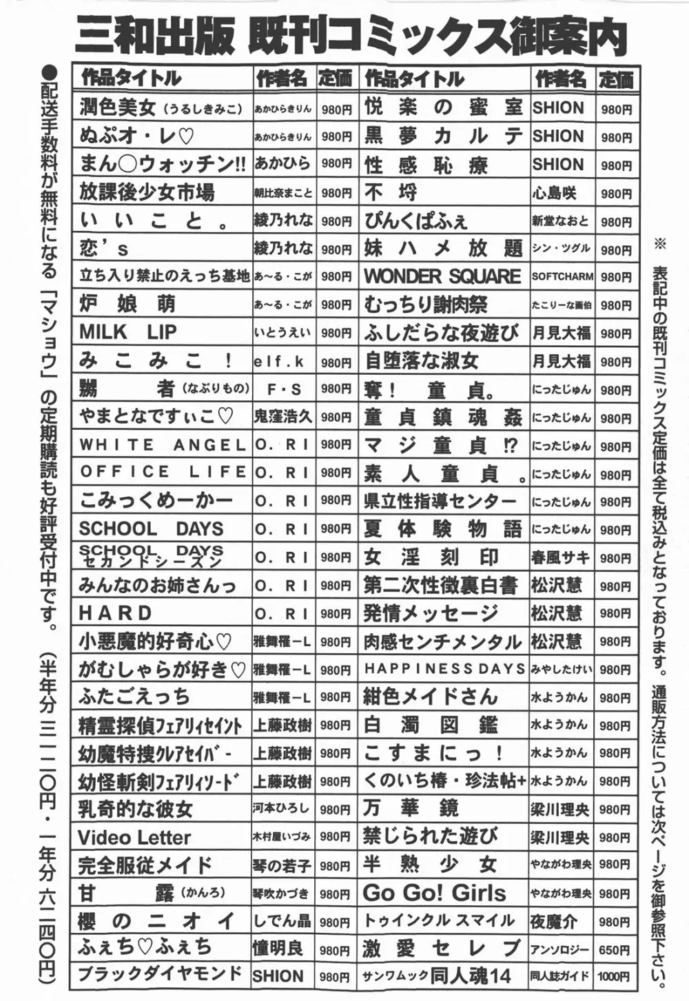 コミック・マショウ 2008年1月号 225ページ