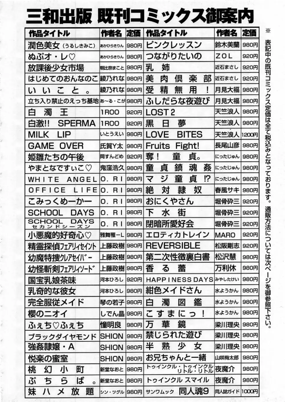 コミック・マショウ 2005年10月号 224ページ