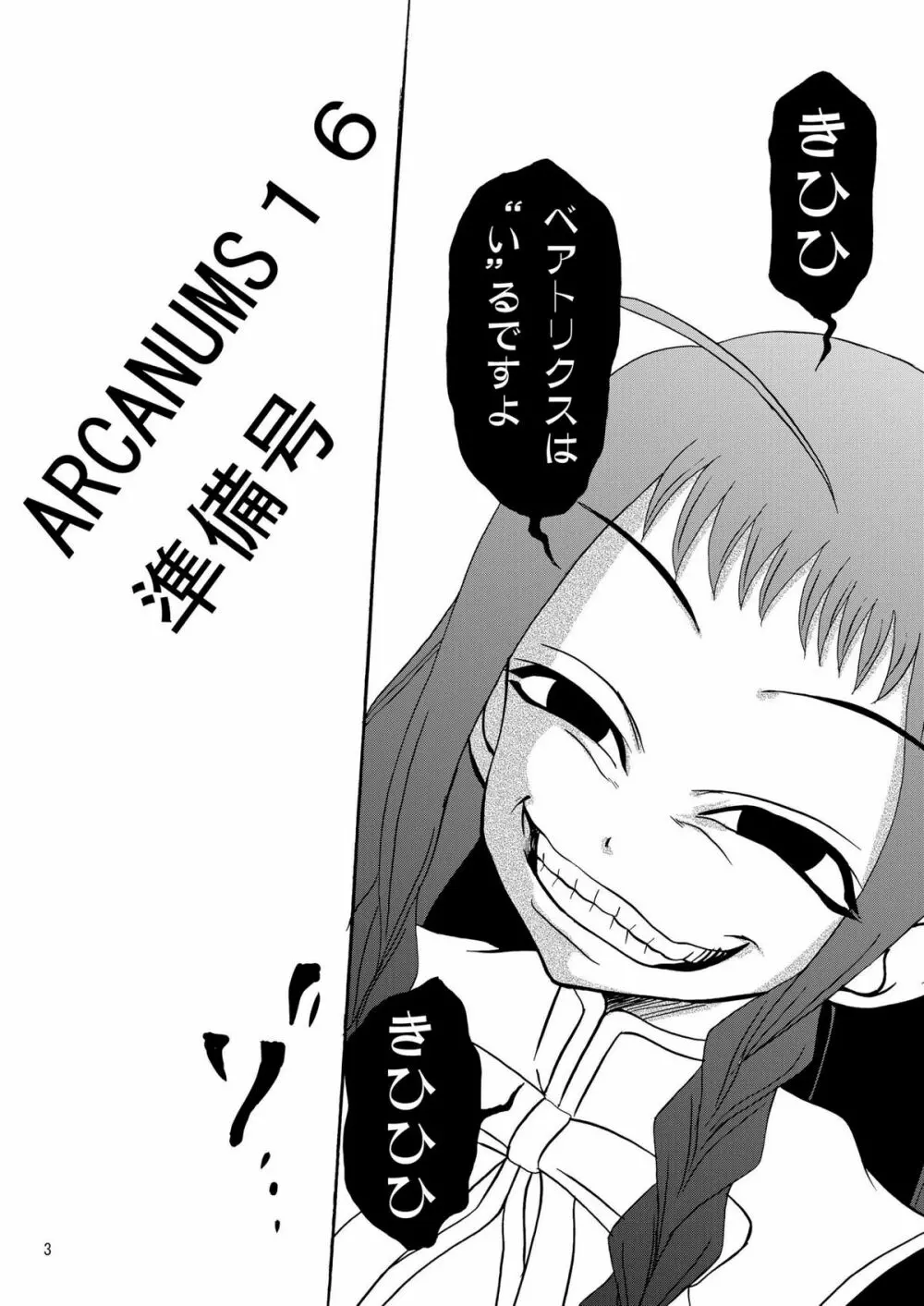 ARCANUMS16準備号 3ページ