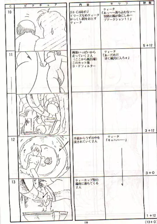 プラスチックリトル修正原画集 107ページ