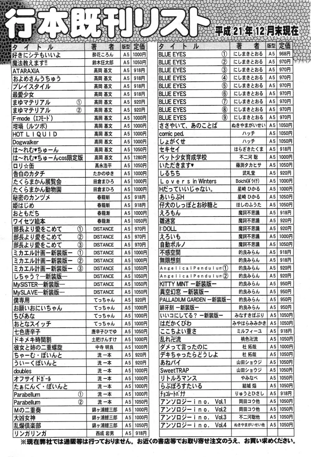 COMIC 阿吽 2010年2月号 465ページ