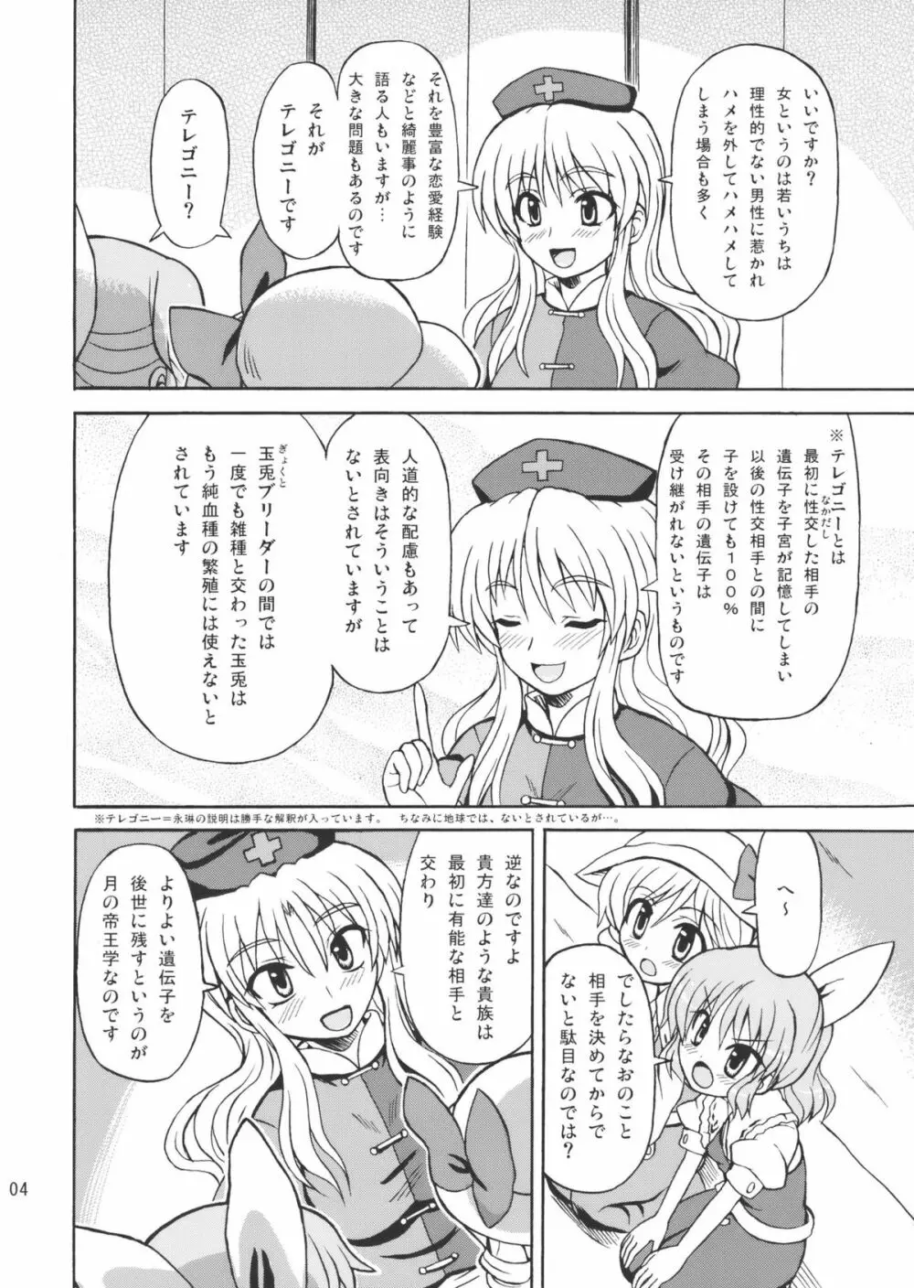 東方綿月乱舞 4ページ