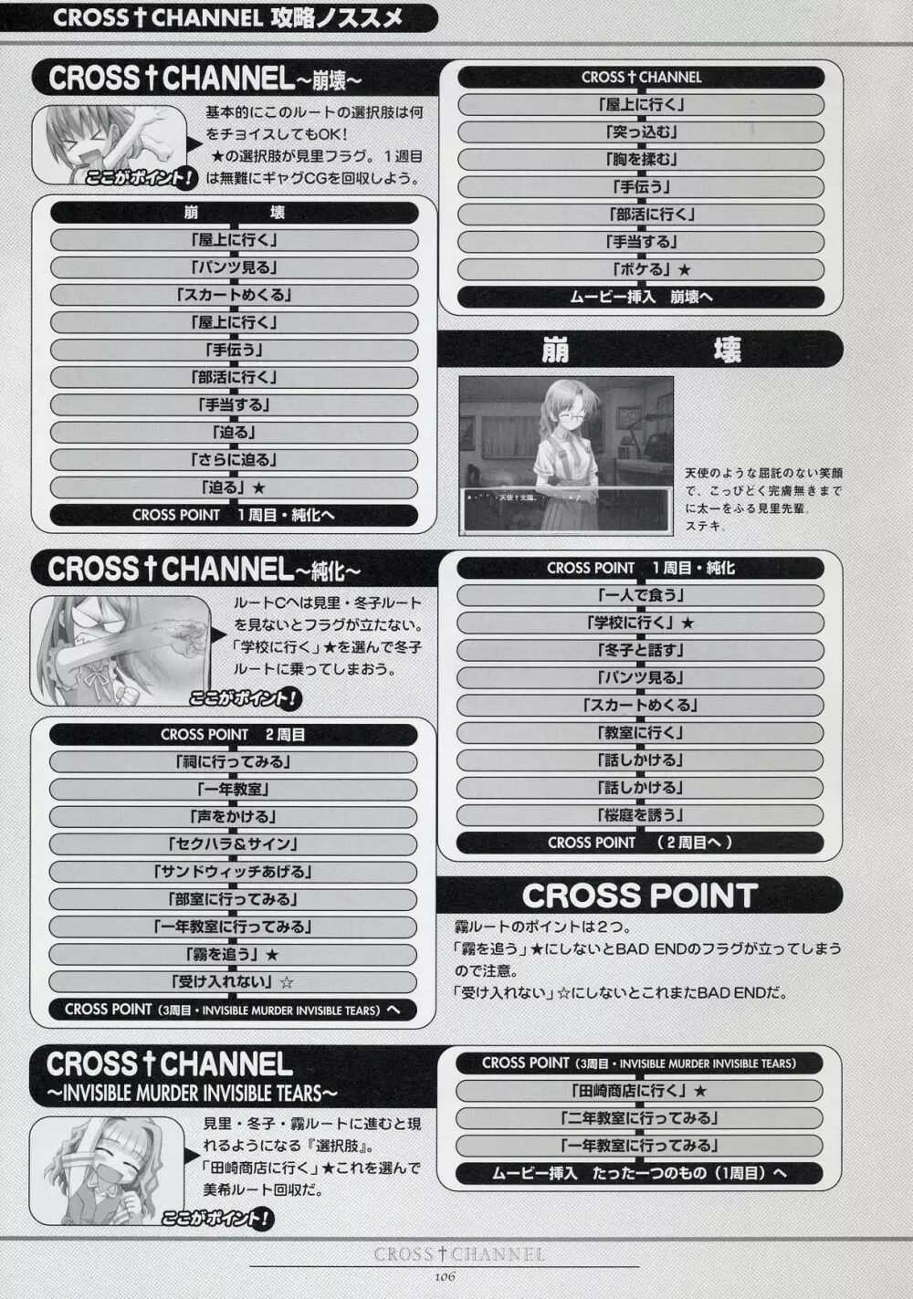 CROSS†CHANNEL 公式設定資料集 116ページ