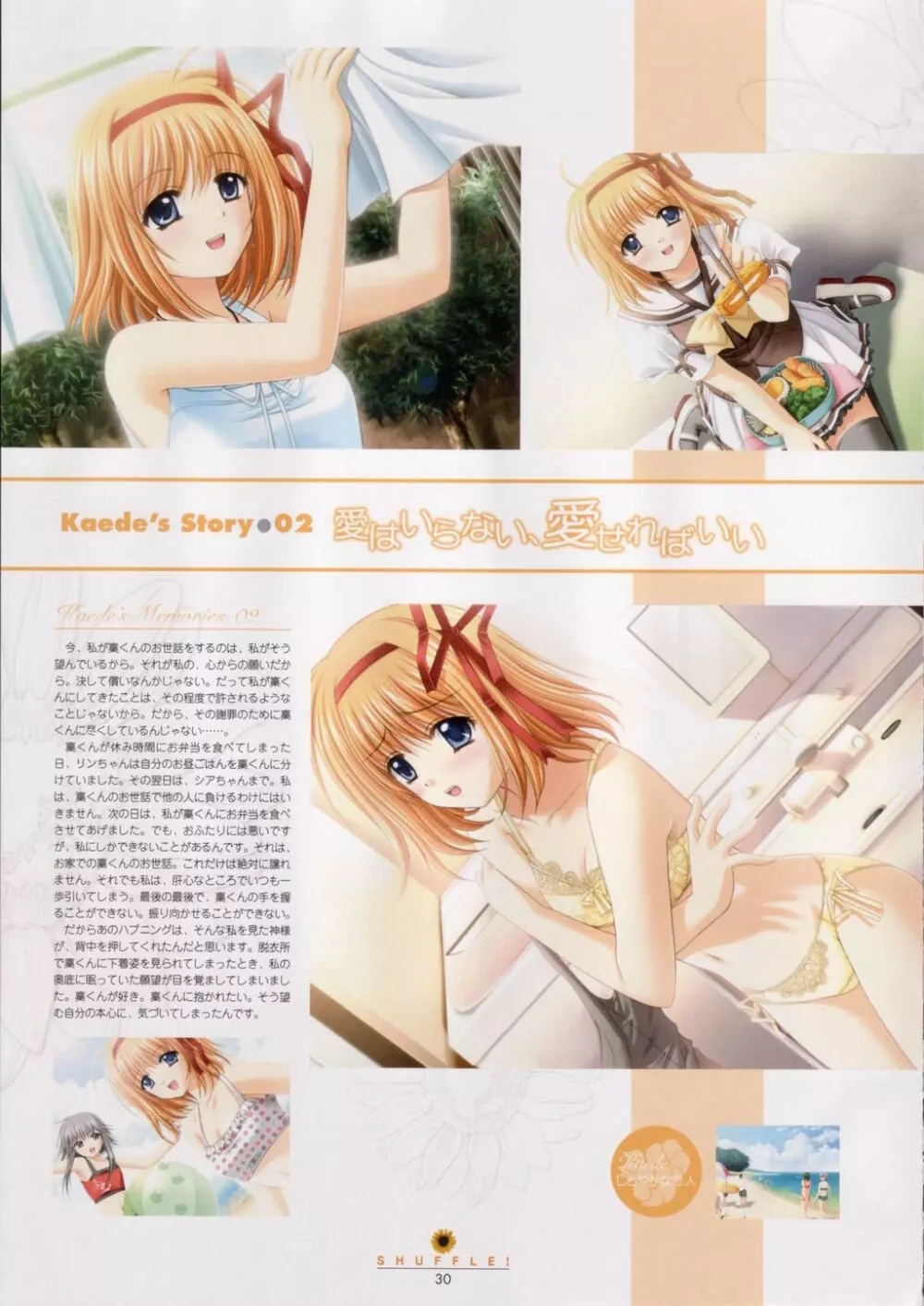 SHUFFLE! Visual Fan Book 31ページ