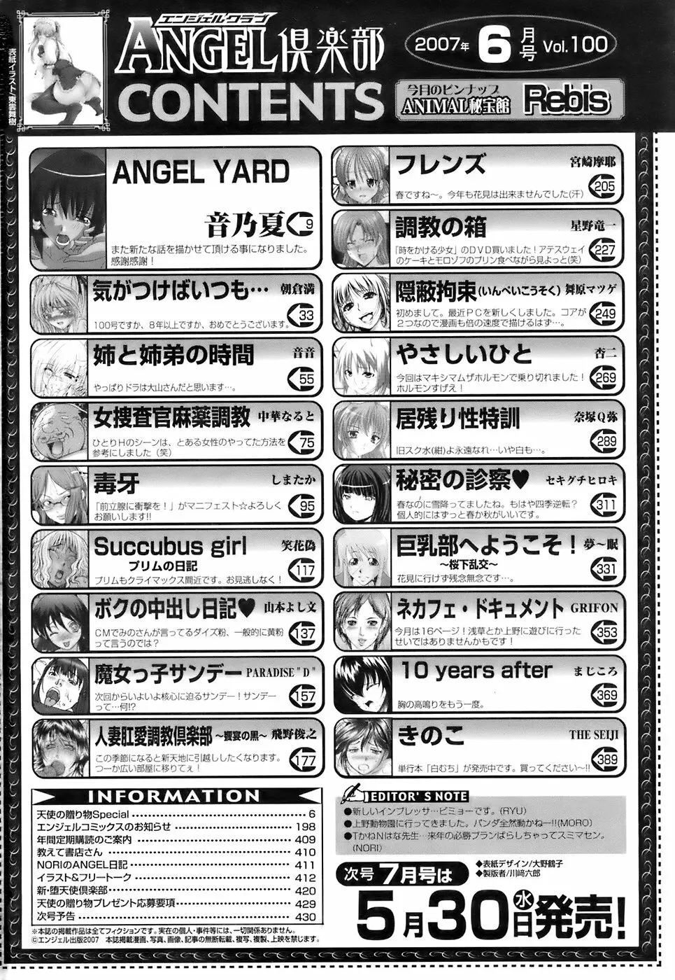 ANGEL 倶楽部 2007年6月号 427ページ