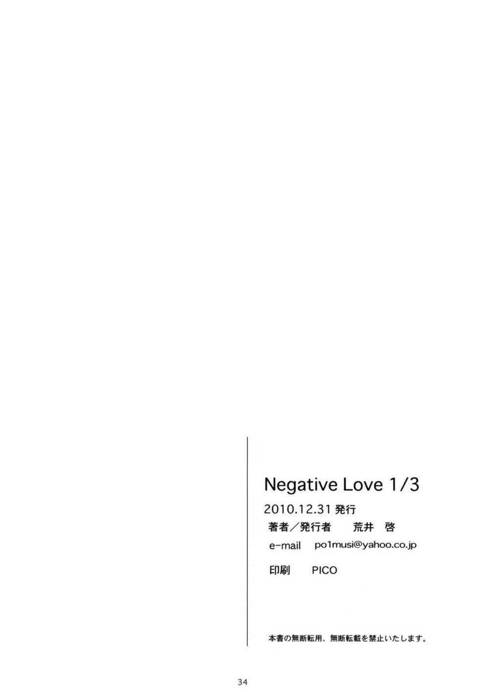 Negative Love 1／3 33ページ