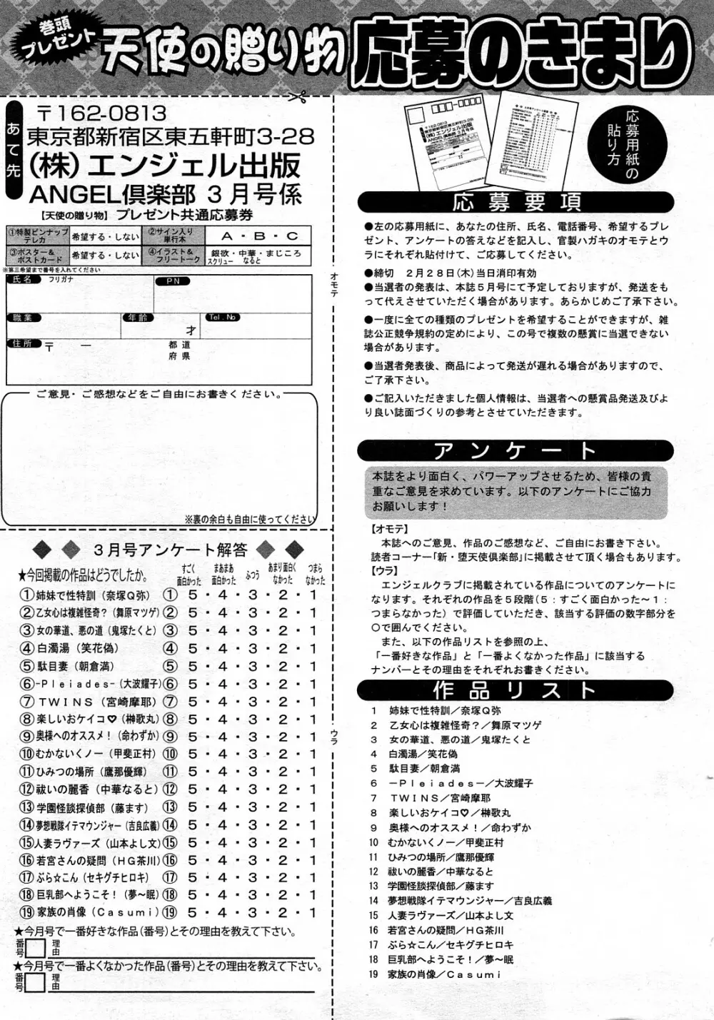 ANGEL 倶楽部 2008年3月号 423ページ