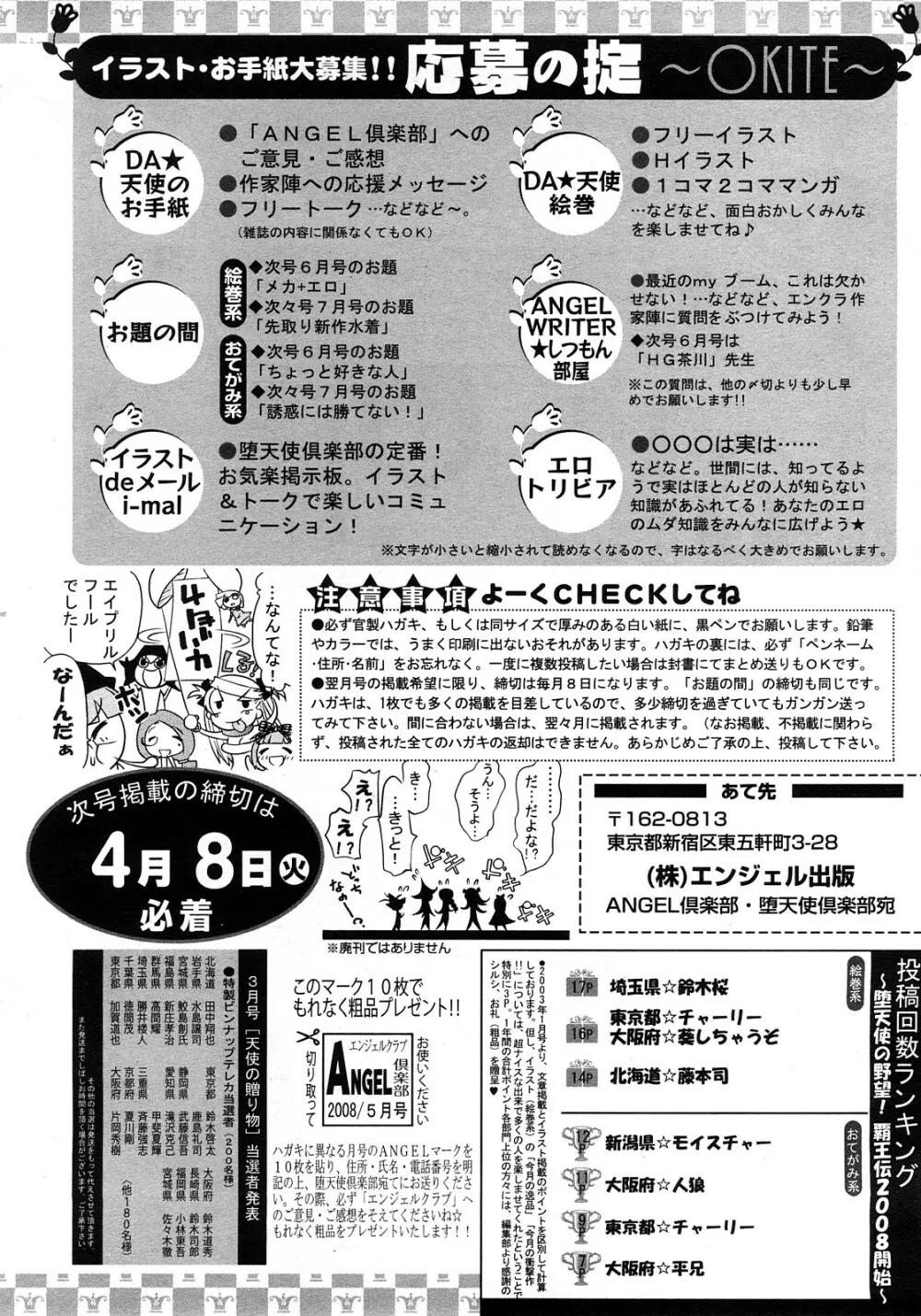 ANGEL 倶楽部 2008年5月号 422ページ