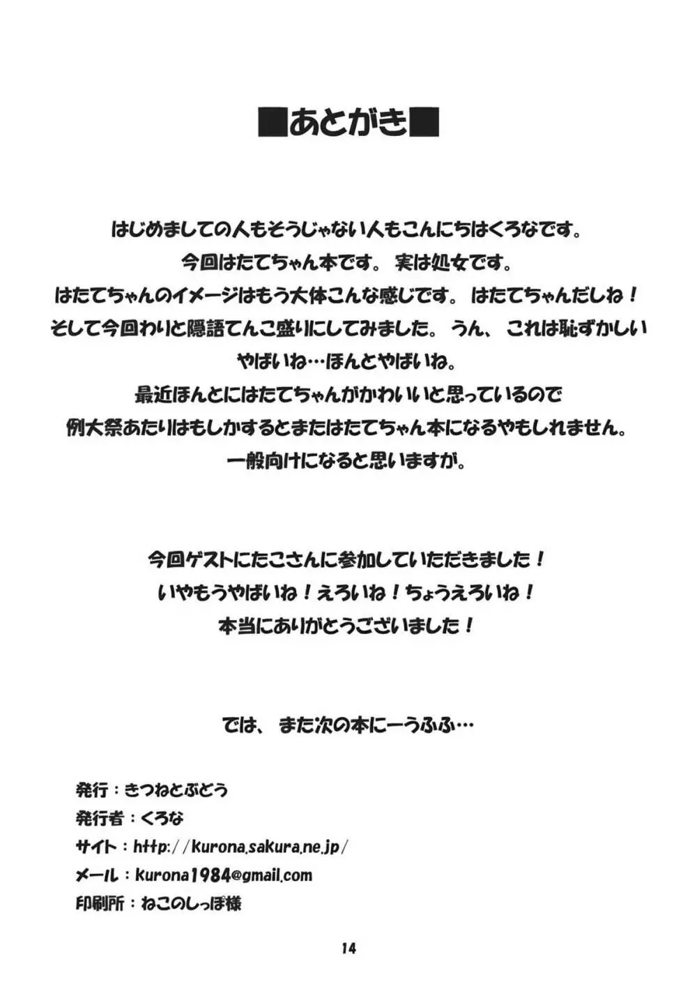 はたてちゃんの密着初取材 13ページ