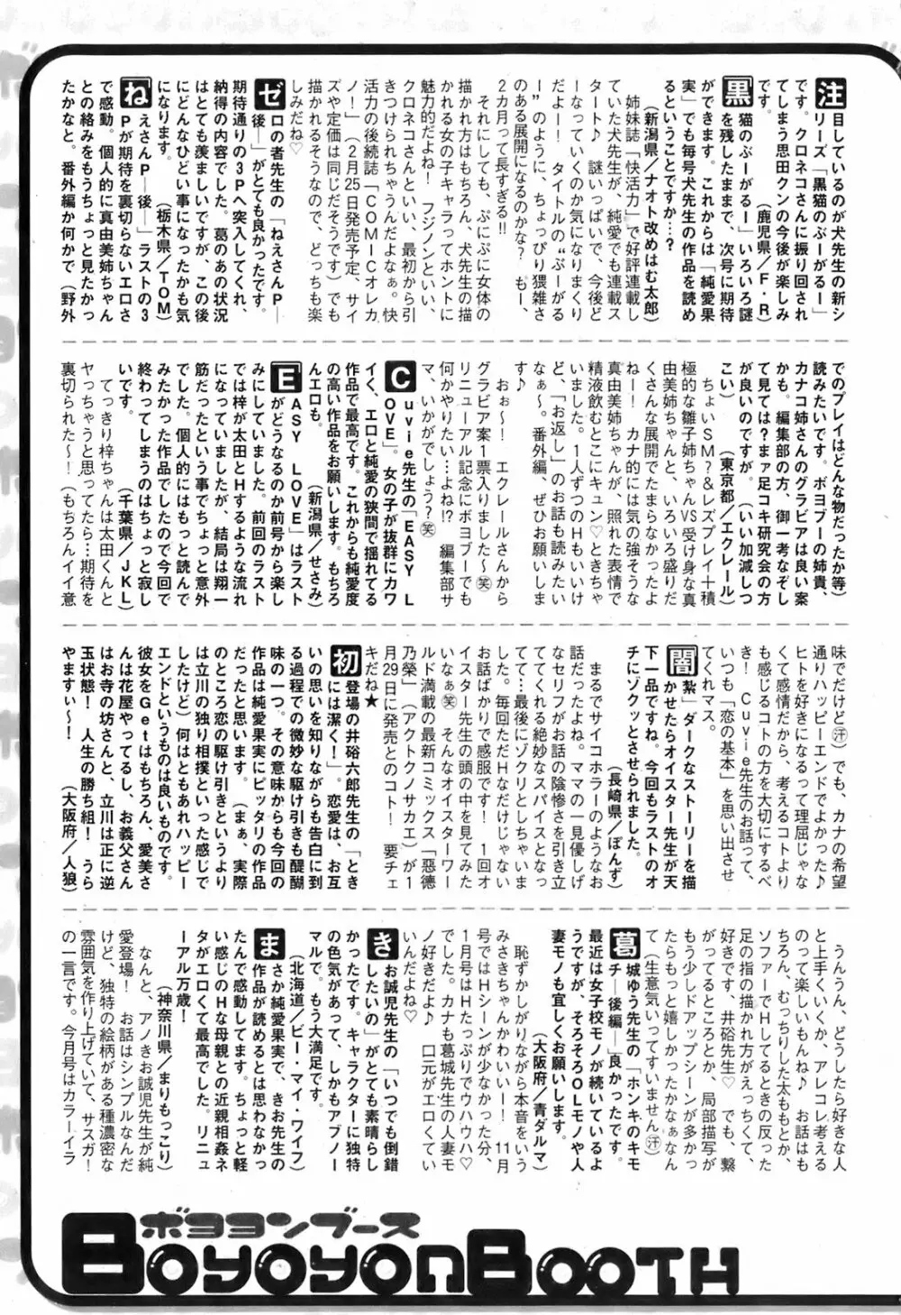 純愛果実 2008年3月号 259ページ