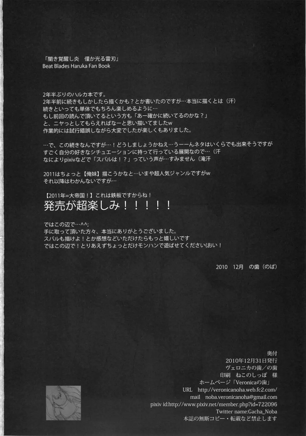 闇き覚醒し炎僅か光る雷刃 25ページ