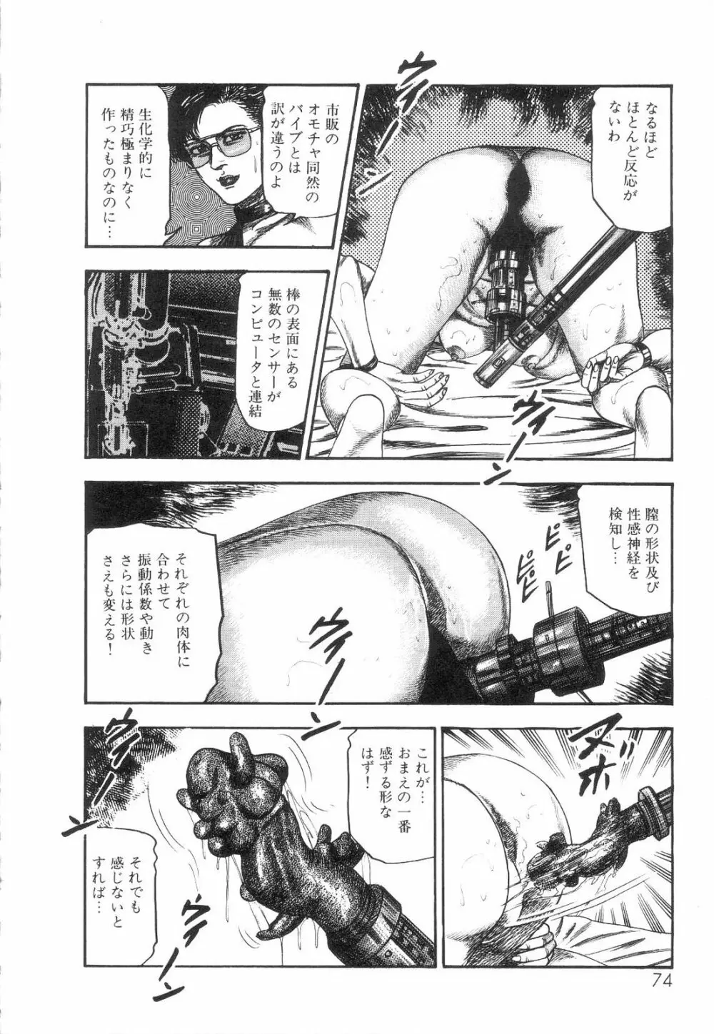 白の黙示録 第2巻 詩音凌辱の章 76ページ