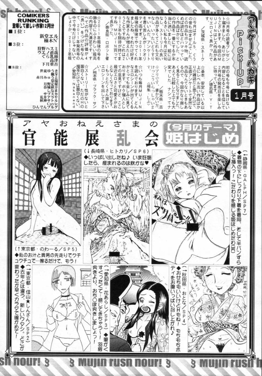 COMIC MUJIN 2012年02月号 609ページ