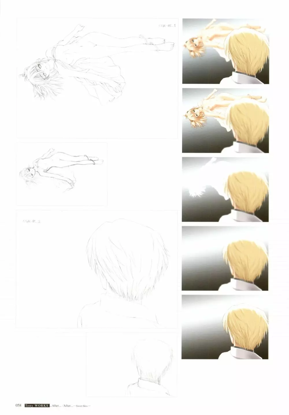 [T2 ART WORKS (Tony)]After…／After…-Sweet Kiss-二作品原画集(original artbook) 59ページ