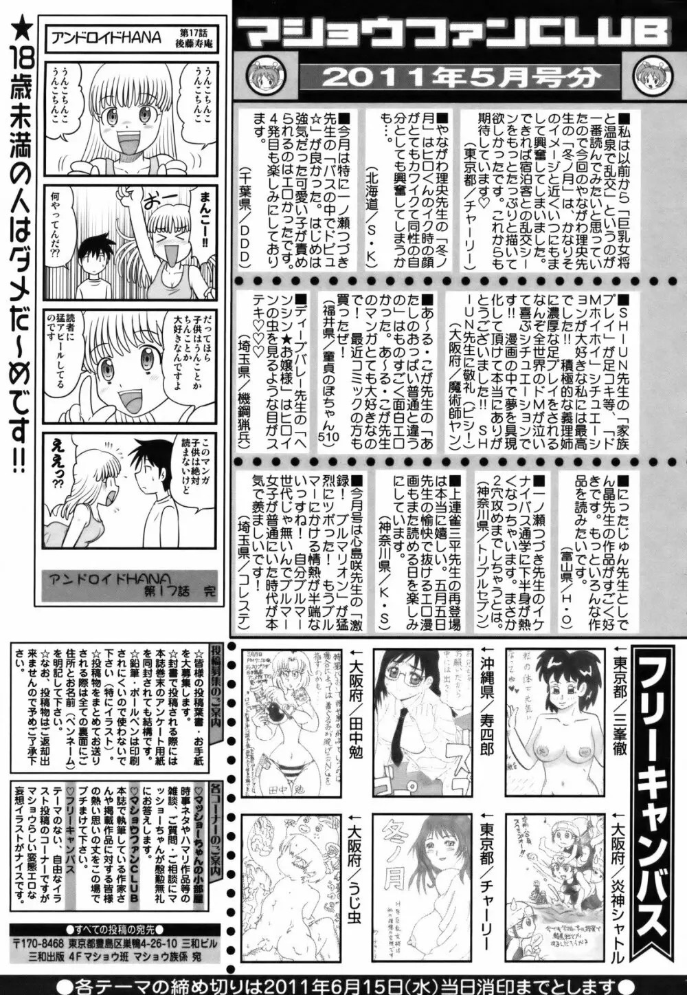 コミック・マショウ 2011年7月号 256ページ