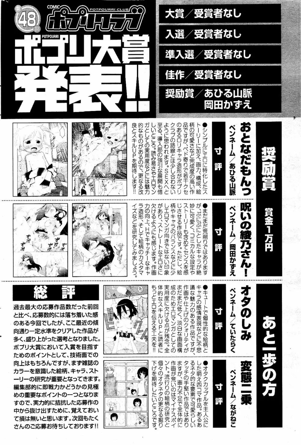 COMIC ポプリクラブ 2012年04月号 264ページ