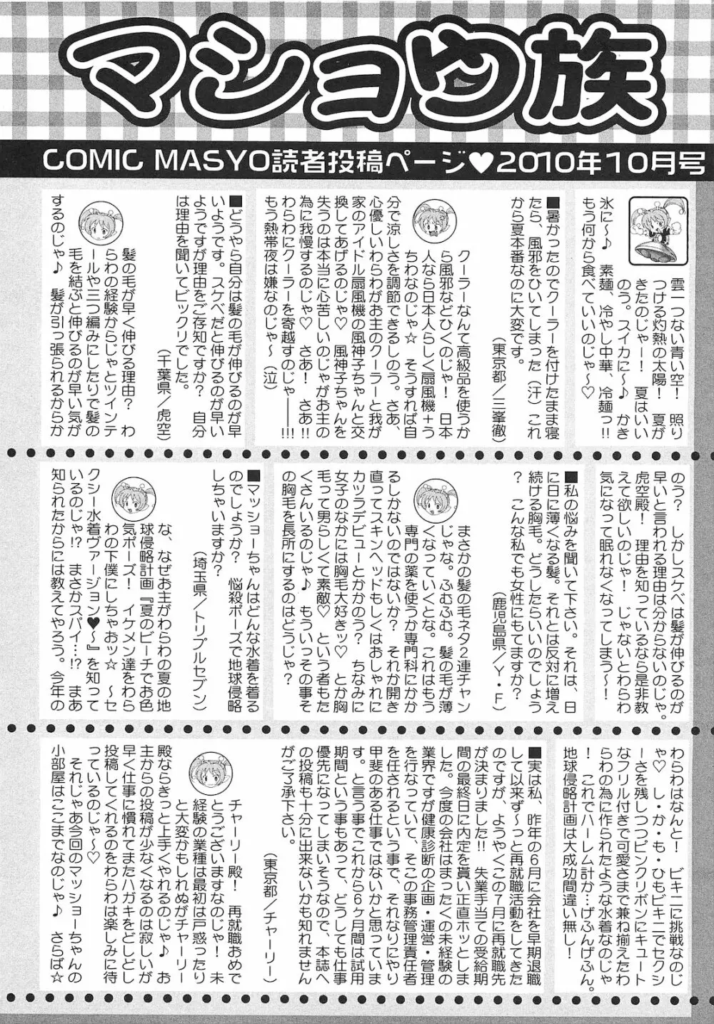 コミック・マショウ 2010年10月号 255ページ