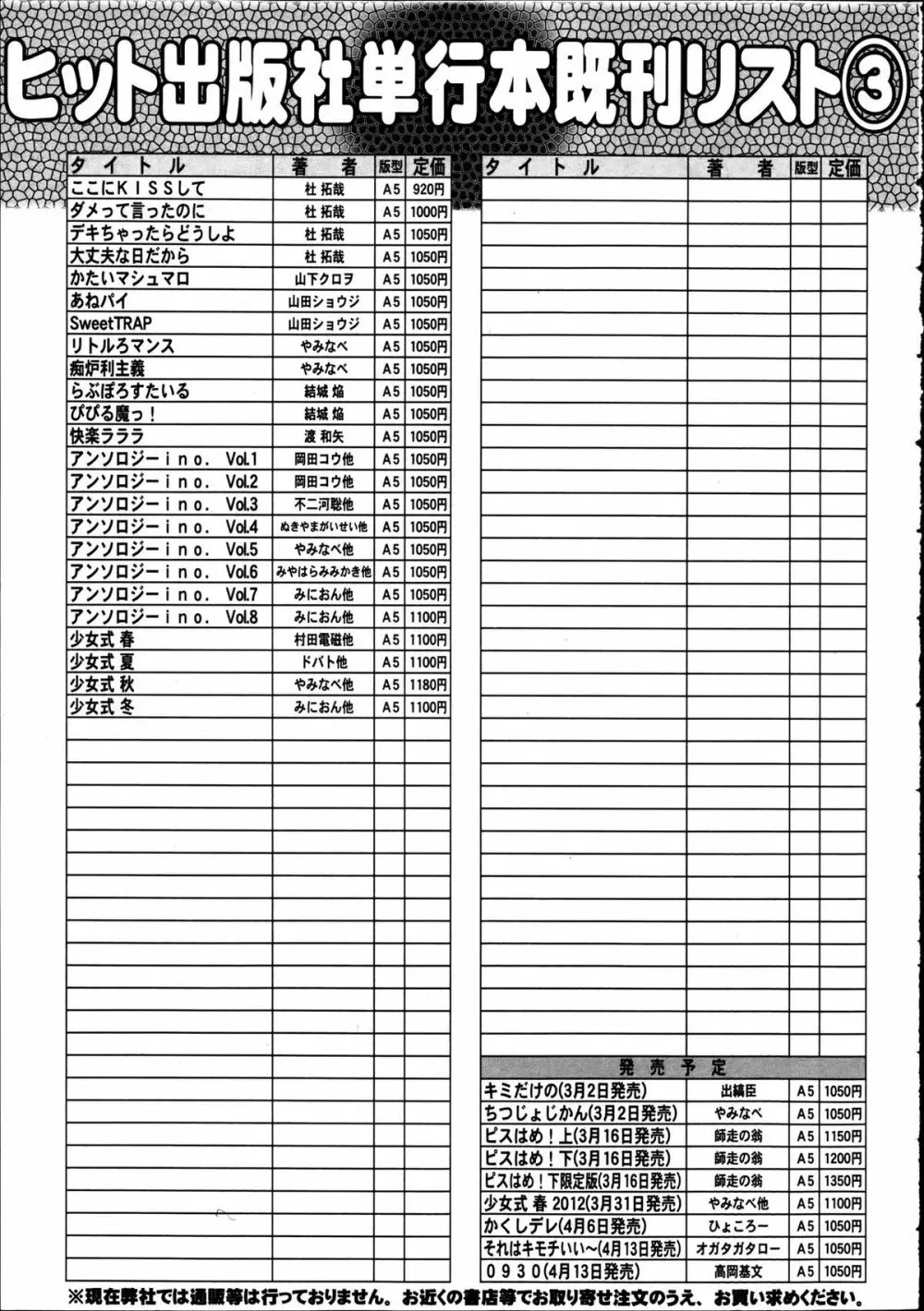 COMIC 阿吽 2012年4月号 532ページ