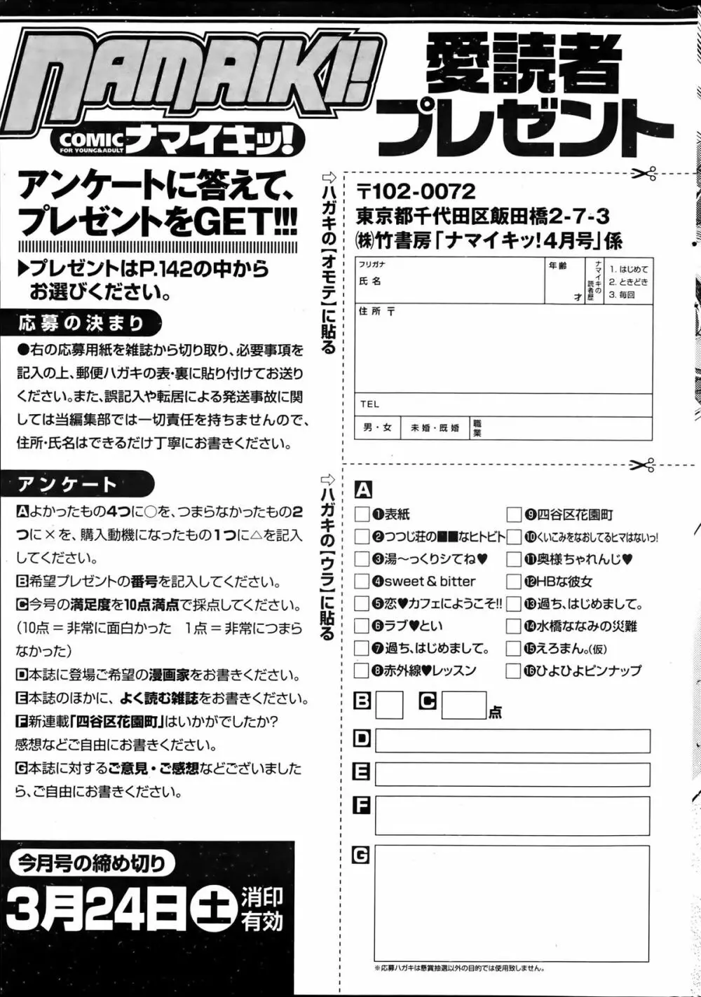 ナマイキッ！ 2012年4月号 261ページ