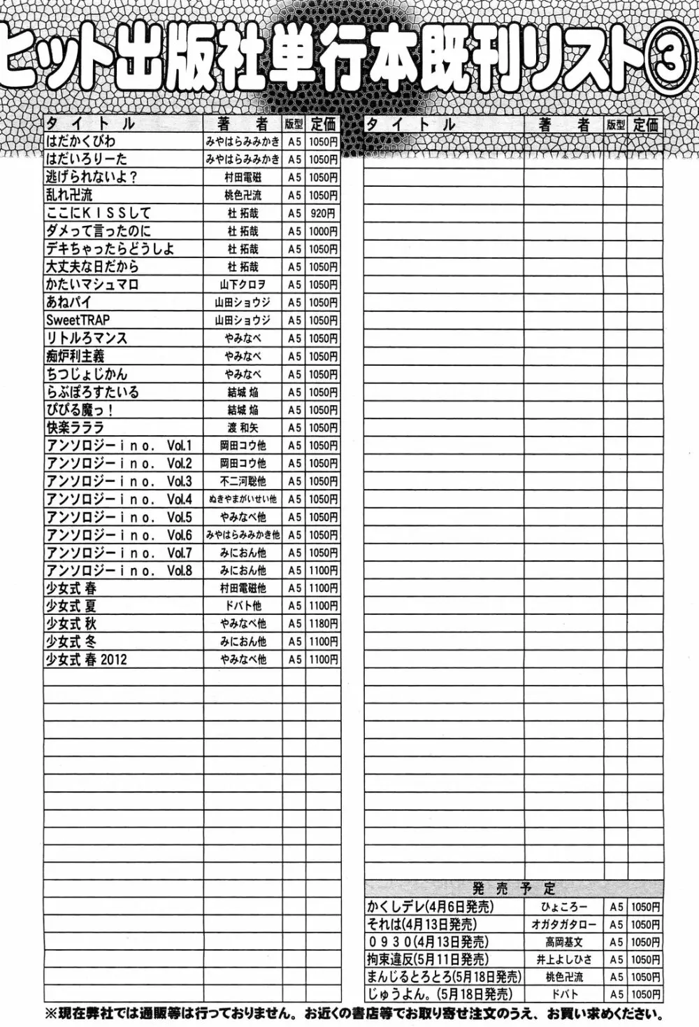 COMIC 阿吽 2012年5月号 516ページ