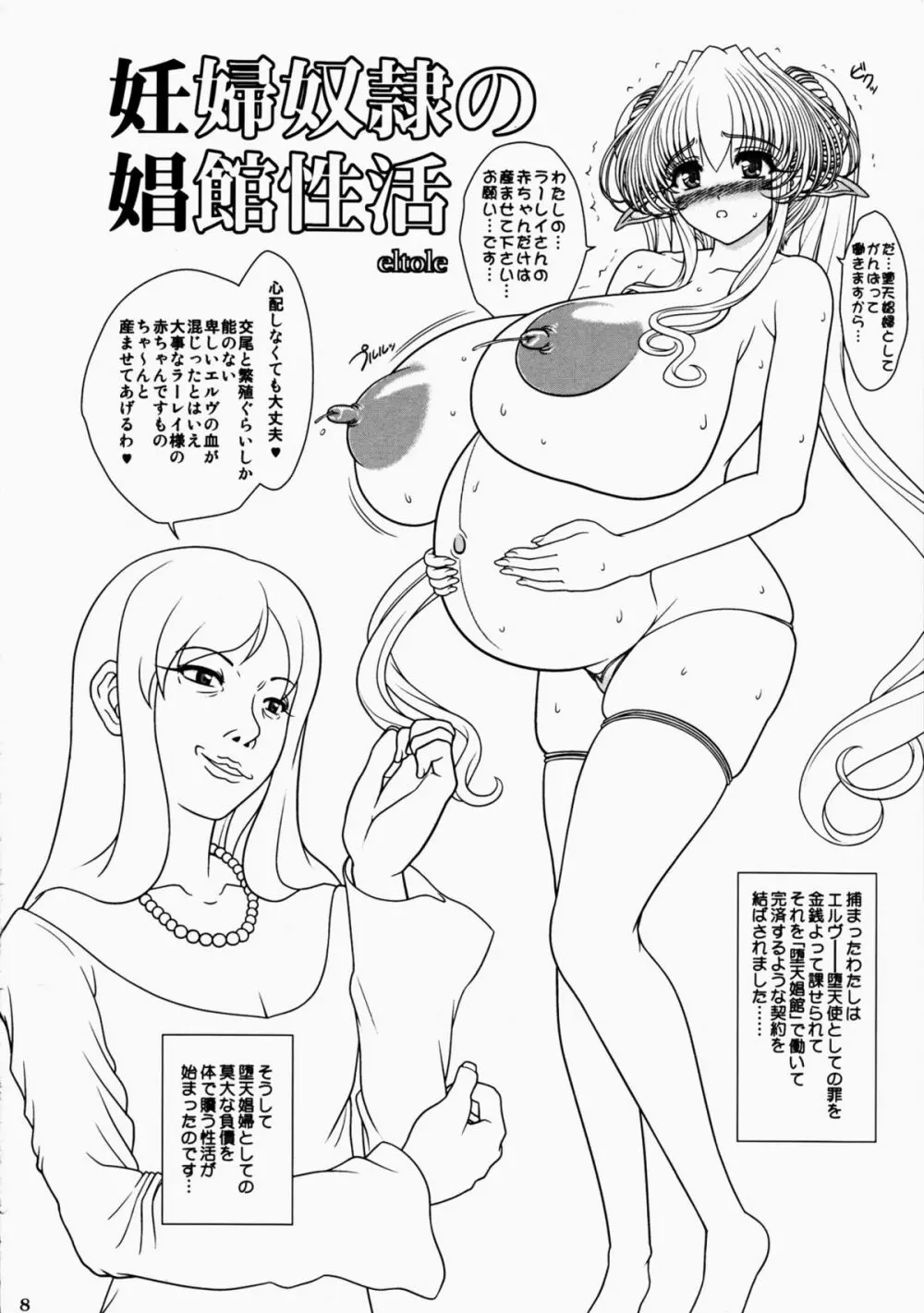 妊婦奴隷の娼館性活 8ページ