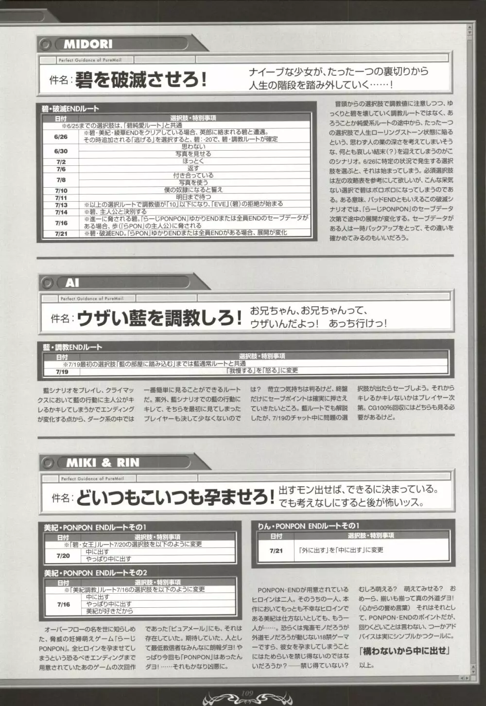 ピュアメール オフィシャルアートワークス 106ページ