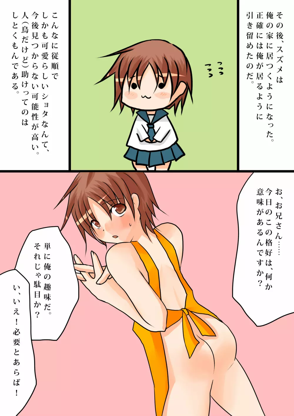 雀の恩返し～拾った雀は男の娘～ 13ページ