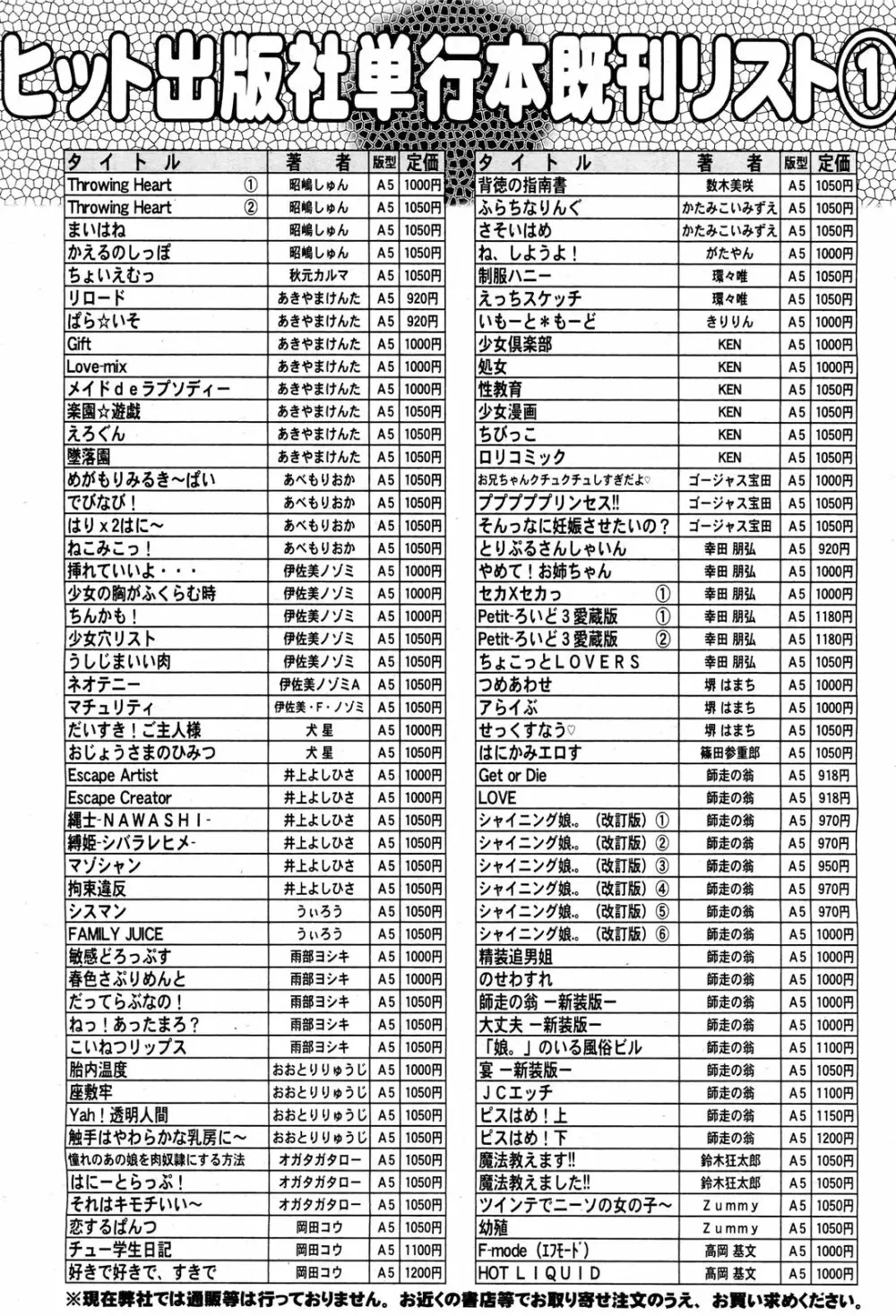 COMIC 阿吽 2013年1月号 576ページ