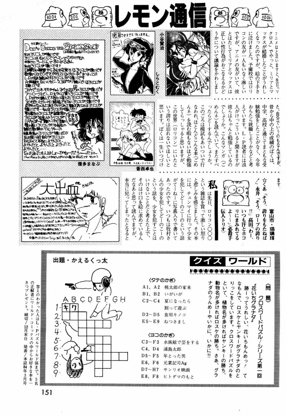 レモンピープル 1984年1月号 Vol.24 69ページ