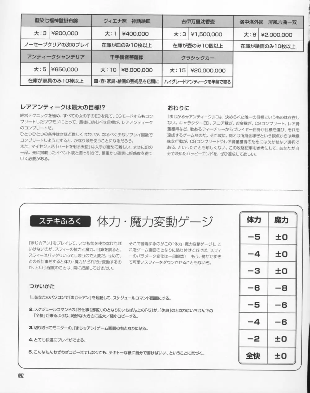 まじかる☆アンティーク 公式アートワークス 91ページ