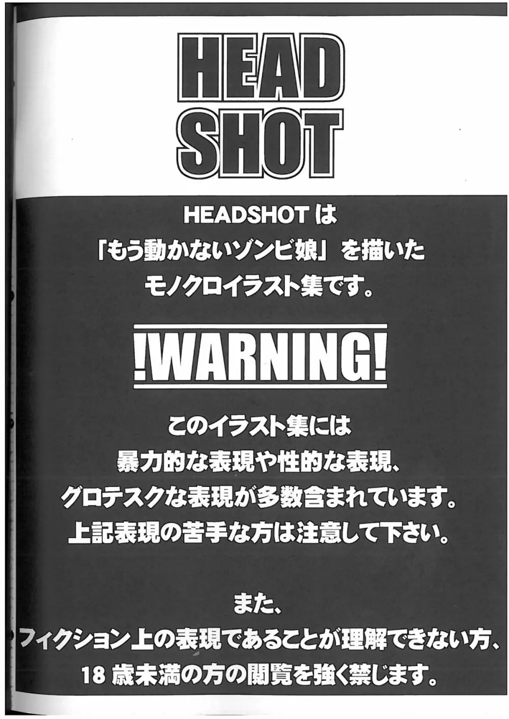 HEADSHOT File.02 2ページ