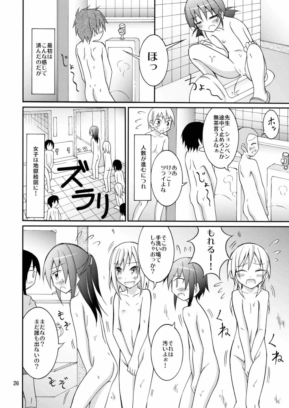 女子も全裸にされた身体検査 26ページ