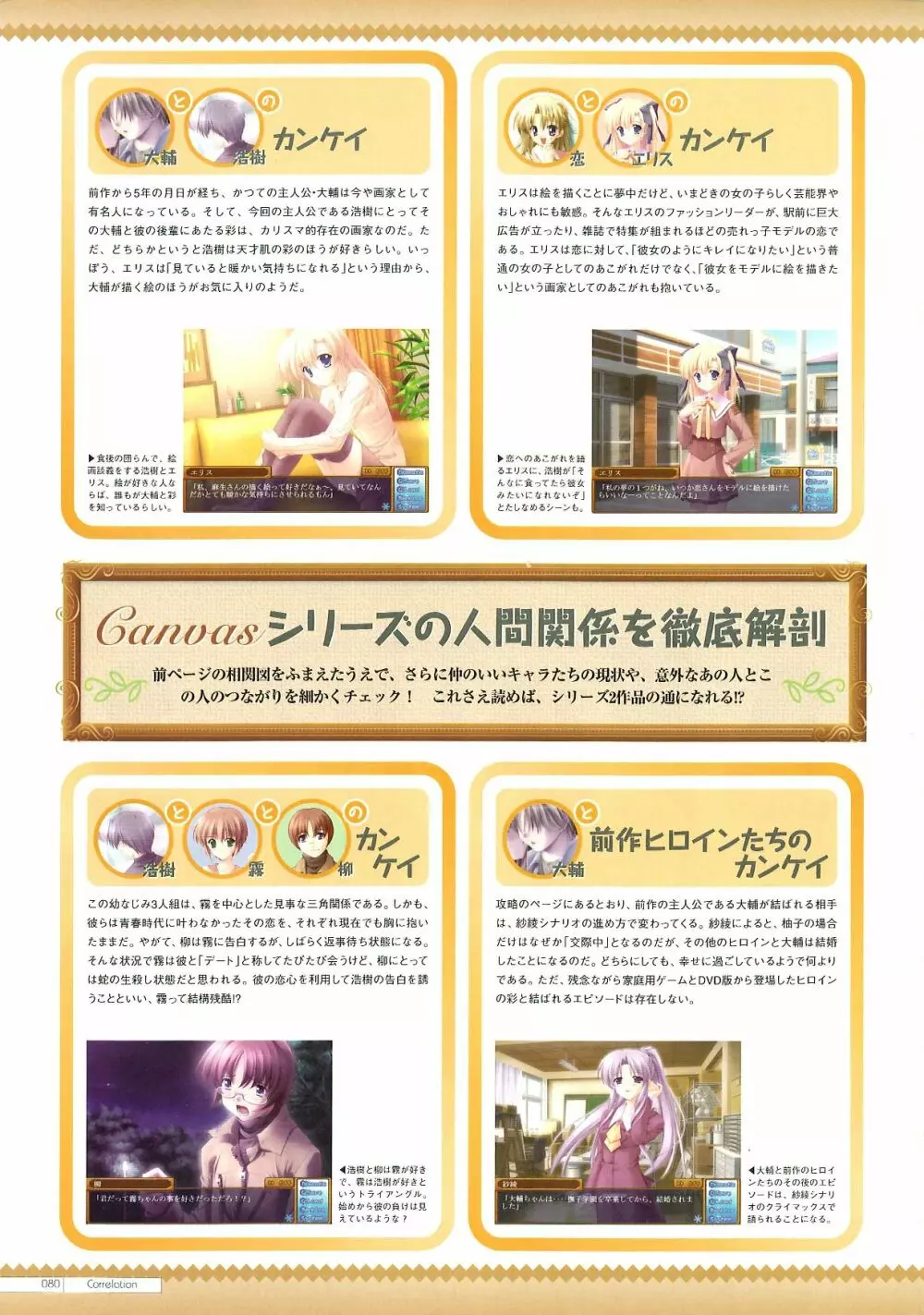 Canvas2 ~茜色のパレット~ 公式ビジュアルガイド 71ページ